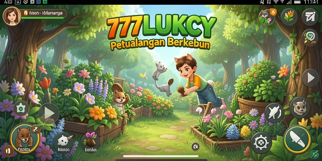 Tangkapan layar menunjukkan aktivitas bertani di 777LUKCY yang penuh warna.