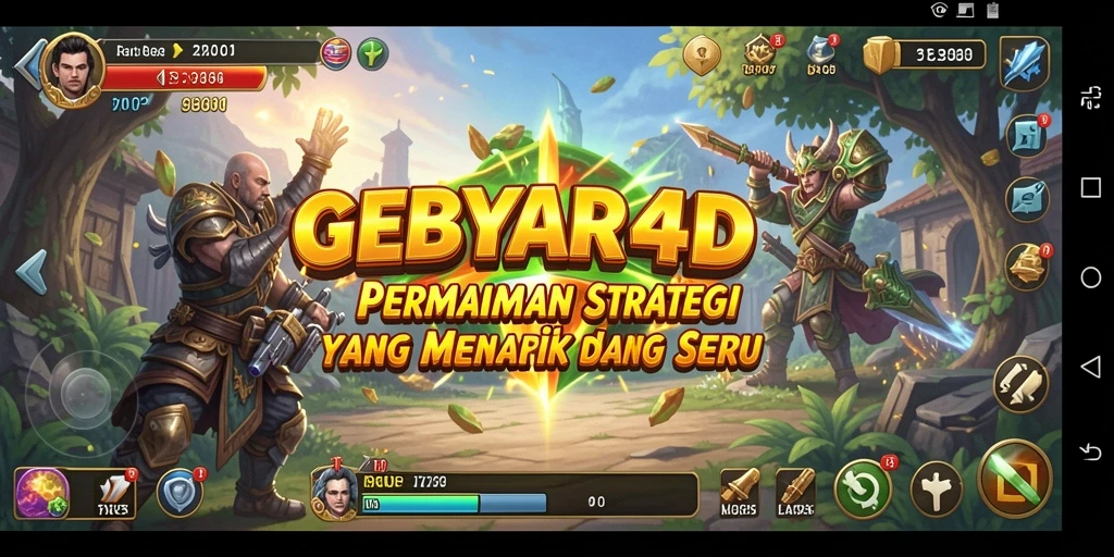 Tampilan gameplay GEBYAR4D yang menarik dan strategi mendebarkan.