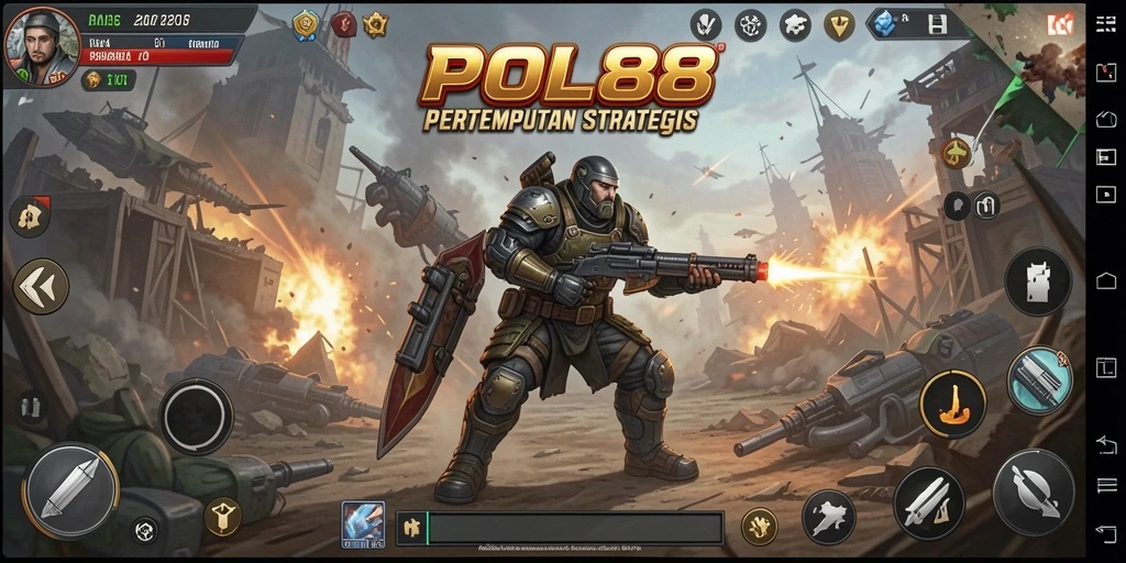 Screenshot POL88 menunjukkan intense gameplay dalam pertempuran strategis.