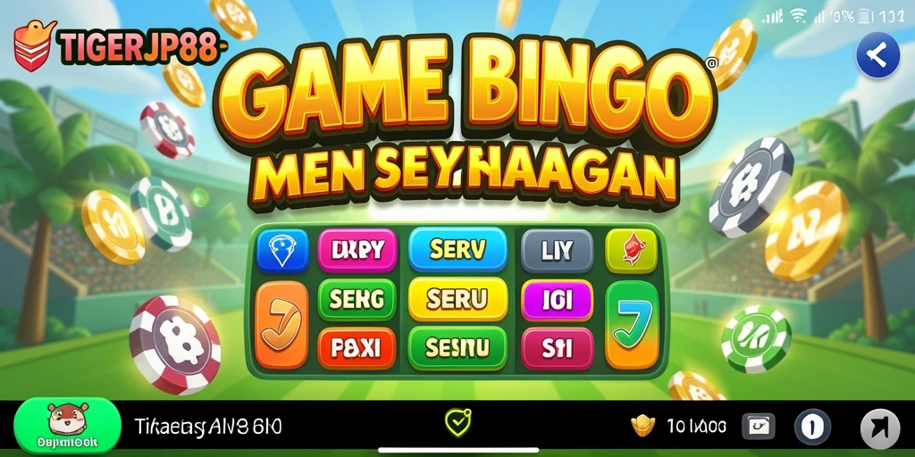 Tampilan seru gameplay Bingo di TIGERJP88 yang menyenangkan.