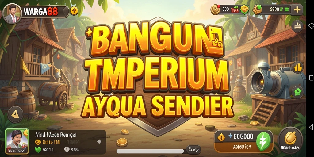 Screenshot gameplay <strong>WARGA88</strong> menunjukkan keseruan membangun bisnis.